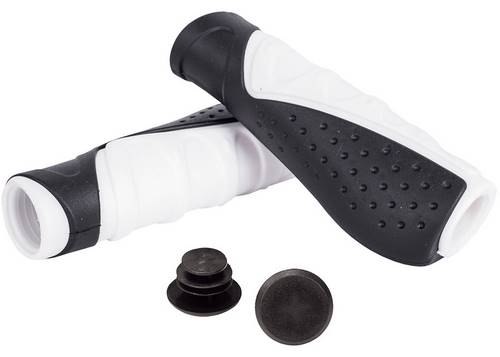 Гріпси Green Cycle GGR-501 130mm ергономічні, чорно-білі