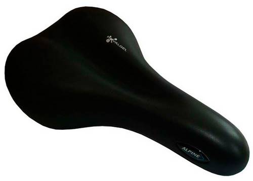 Сідло Green Cycle GSD-251 Moderate Unisex, стальні рейли, чорне