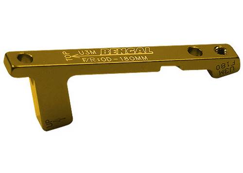 Адаптер Bengal гальм. каліпера передній/задний 180mm PM золотий