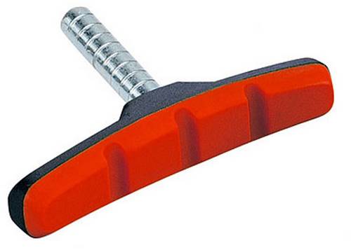 Колодки гальмівні обідні ALHONGA HJ 600.12T2G2-RD безрізьбові чорно-червоні