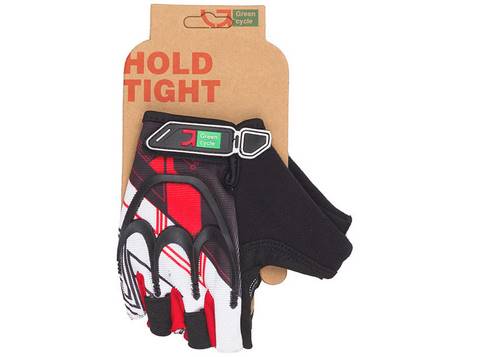 Перчатки Green Cycle NC-2501-2015 MTB Gel без пальцев S черно-красные