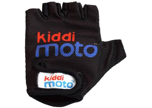Рукавички дитячі Kiddimoto чорні з логотипом, розмір М на вік 4-7 лет