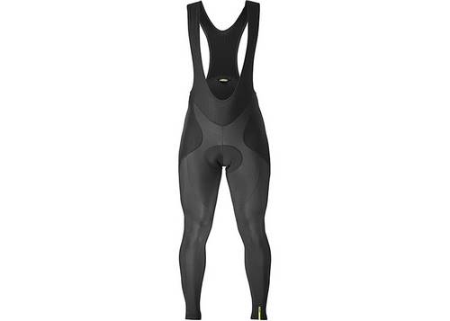 Рейтузы Mavic KSYRIUM ELITE THERMO BIB, на лямках, с памперсом, черные, S