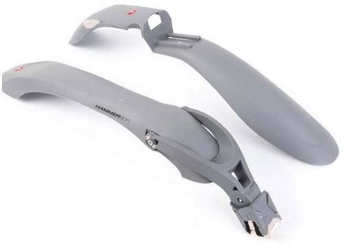 Комплект крил 24-29 SIMPLA Hammer 2 SDE, SPEEDstrap Швидкоз'ємне кріплення, сірі з білими вставками