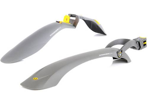 Комплект крил 24-29 SIMPLA Hammer 2 SDE. SPEEDstrap Швидкоз'ємне кріплення, titanium з жовтими вставками