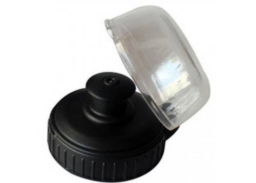 Крышка с пыльником под флягу Green Cycle Белый черный