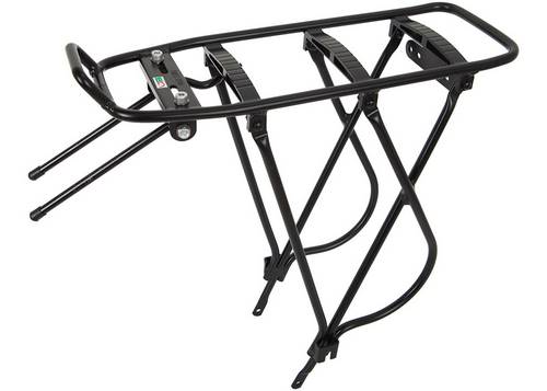 Багажник Green Cycle GC-CE2-2 під V-br 28, туристич., (в комплекті довгі дуги), алюмінієвий чорний