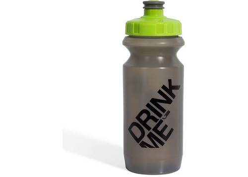 Фляга 0,6 Green Cycle GBT-512M Drink Me с Big Flow valve, LDPE серый ниппл/ lime cap/gray matt bottle