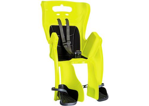 Сидіння задн. Bellelli Little Duck Clamp Дитяче до 22кг неоново-жовте з чорной підкладкою (Hi Vision)