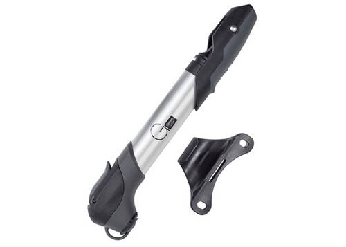 Мінінасос Green Cycle GPM-197 алюмінієвий телескопічний, presta+schrader, сріблястий