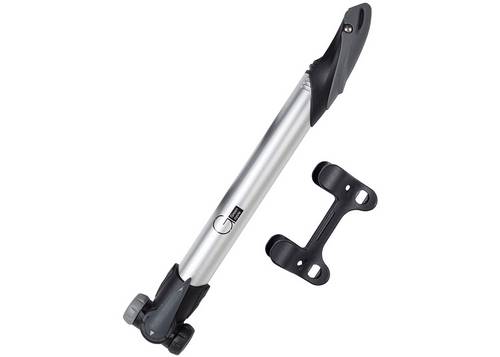 Мінінасос Green Cycle GPM-209T зі складний Т-ручкой, під два типа клапана AV+FV, AL6063 алюмінієвий, сріблястий