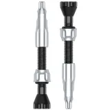 Ниппель для бескамерки LEZYNE CNC TLR VALVE 44MM Голубой Y14 — Сріблястий Y14