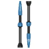 Ніпель для безкамерки LEZYNE CNC TLR VALVE 60MM Чорний Y14 — Блакитний Y14