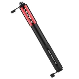 Ручной насос LEZYNE GRIP DRIVE HV-M Серебристый 120psi Y14 — Червоний