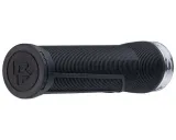 Гріпси RACE FACE CHESTER, 34 мм, Хомут (BLACK) Чорний, Грип (TURQOISE) Бірюзовий (Гумові) — Сріблястий