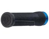 Гріпси RACE FACE CHESTER, 34 мм, Хомут (BLACK) Чорний, Грип (TURQOISE) Бірюзовий (Гумові) — Синій
