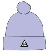 Шапка зимняя Giro Beanie Pom с помпоном бежевый/синий — лавандовий/лавандовий