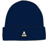 Шапка зимова Giro Beanie бордовий — темно-синій