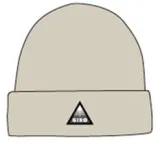 Шапка зимова Giro Beanie бордовий — бежевий
