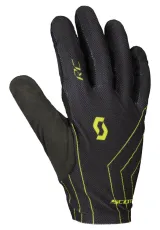 Велоперчатки SCOTT RC TEAM LF black/dark grey - XL — black/sulphur yellow