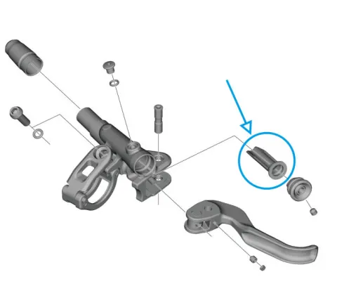 Діафрагма гальмівної ручки SHIMANO BL-M9100 XTR