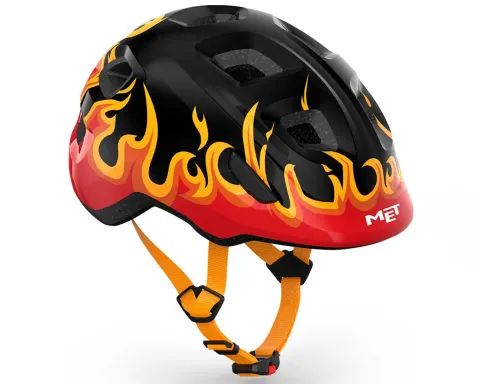 Шолом MET HOORAY CE BLACK FLAMES | GLOSSY XS (46-52)