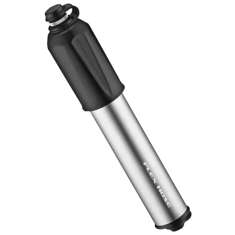 Насос Lezyne SPORT DRIVE HV 90psi (6.2 bar) Flex Hose серебристый