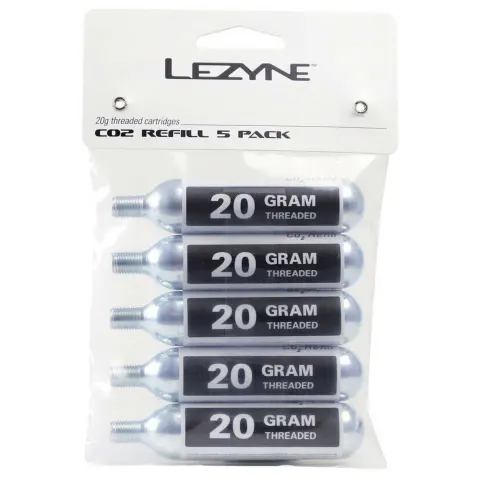 Баллон LEZYNE СО2 20G 5 штук Серебристый Y13