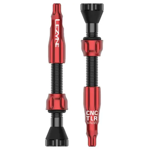 Ниппель для бескамерки LEZYNE CNC TLR VALVE 44MM Красный Y14