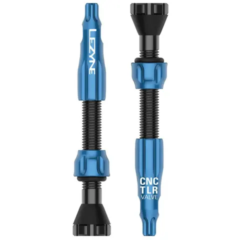 Ниппель для бескамерки LEZYNE CNC TLR VALVE 44MM Голубой Y14