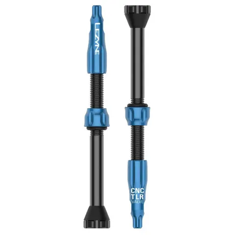Ниппель для бескамерки LEZYNE CNC TLR VALVE 60MM Голубой Y14