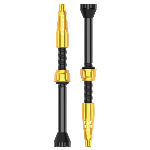 Ниппель для бескамерки LEZYNE CNC TLR VALVE 60MM Золотистый Y14