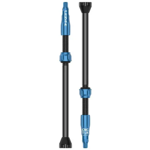 Ниппель для бескамерки LEZYNE CNC TLR VALVE 80MM Голубой Y14