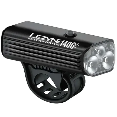 Переднє світло LEZYNE MACRO DRIVE 1400+ FRONT Чорний матовий 1400 люменів Y17