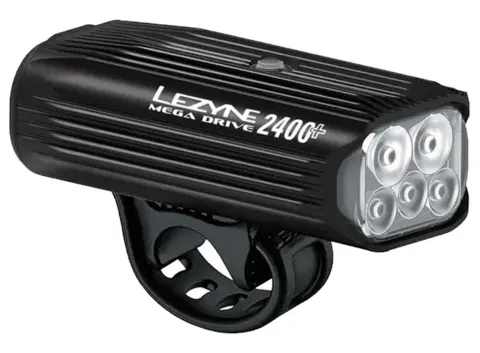 Переднє світло LEZYNE MEGA DRIVE 2400+ FRONT Чорний 2400 люменів Y17