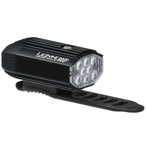 Передний свет LEZYNE MICRO DRIVE 800+ FRONT Черный матовый 600 люменов Y17