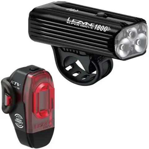 Комплект світла Lezyne SUPER DRIVE 1800+ / KTV PRO SMART black (Y17)