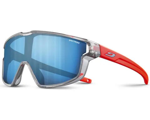 Дитячі окуляри Julbo FURY MINI (Spectron 3CF ) Shiny Translucent Gray / Matt Fluorescent Orange S (4-8 years)