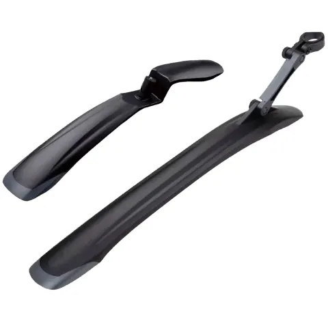 Крыло пер+зад 26"-29" Green Cycle MFR-87, быстросъемное крепление, гибкие боковины, вес 316 грамм, дл. пров 580 мм, дл. зад 555 мм, черные