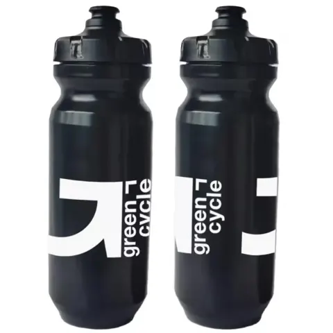 Фляга 0,75 Green Cycle GBT-517 зі збільшеним клапаном, чорна з білим