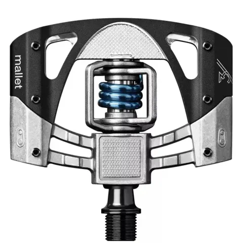 Педали Crankbrothers MALLET 3, серо-черная/синяя пружина