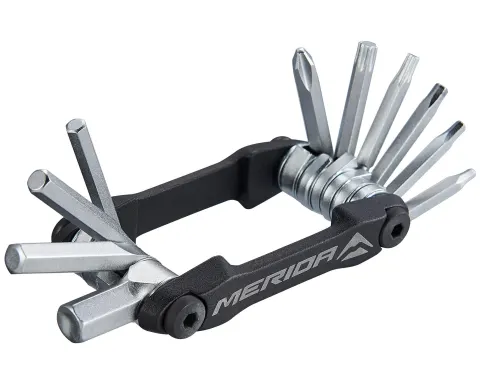 Мультитул MERIDA 11 in 1 Black, grey Wrenches: 2/2.5/3-6/8, PH2, T10, T25