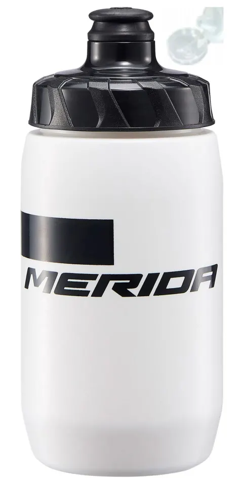 Фляга MERIDA Bottle Stripe White Black 500ccm with cap