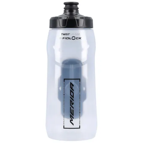 Фляга MERIDA/FIDLOCK Transparent, Glossy Black 620 ccm, Bottle with connector