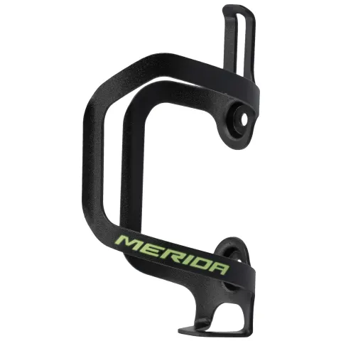 Флягодержатель MERIDA Pure Black, green shiny Alloy 2 steel bolts SIDELOAD