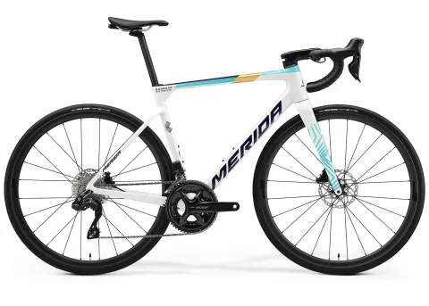 Велосипед 28" Merida SCULTURA 6000 (2025) pearl/blue-team - L