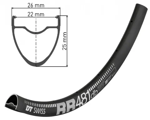обод DT SWISS RR 481 27X22 DISK BRAKE 24отв.