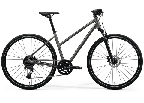 Велосипед 28" Merida Crossway 300 (2026) рама - W-M Silk Warm Slate Grey(Black)