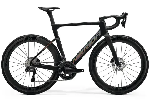 Велосипед 28" Merida Reacto 9000 (2026) рама - XS Silk Black(Glossy Dark Silver)