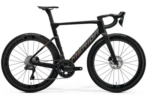 Велосипед 28" Merida Reacto 9000 (2026) рама - S Silk Black(Glossy Dark Silver)
